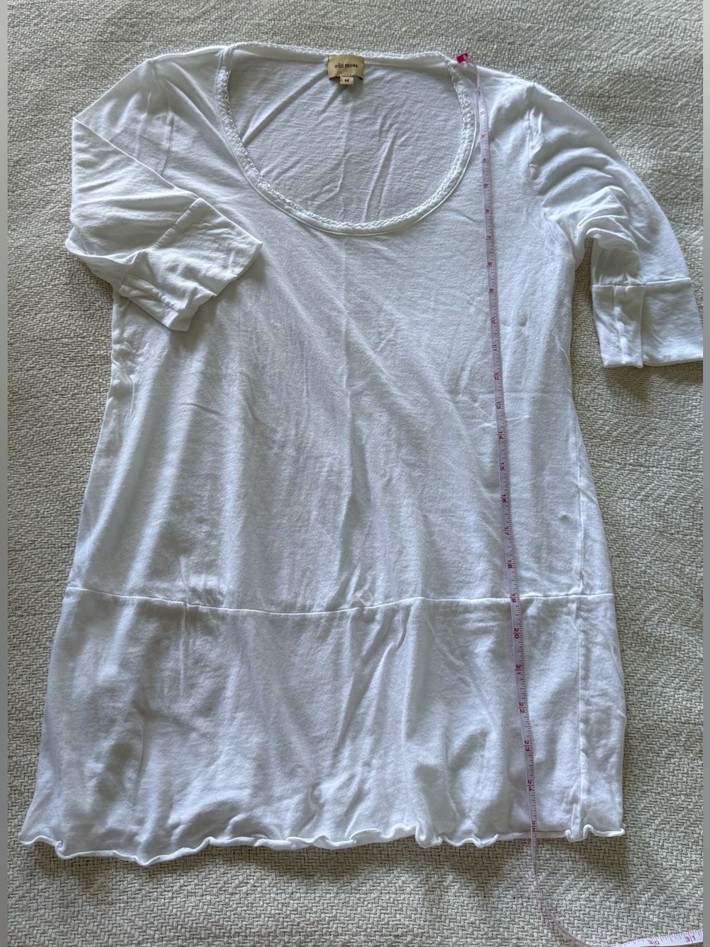 Ella Moss White Scoop Neck Tunic